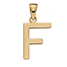 Gold Letter 'F' Pendant (GP 2205)